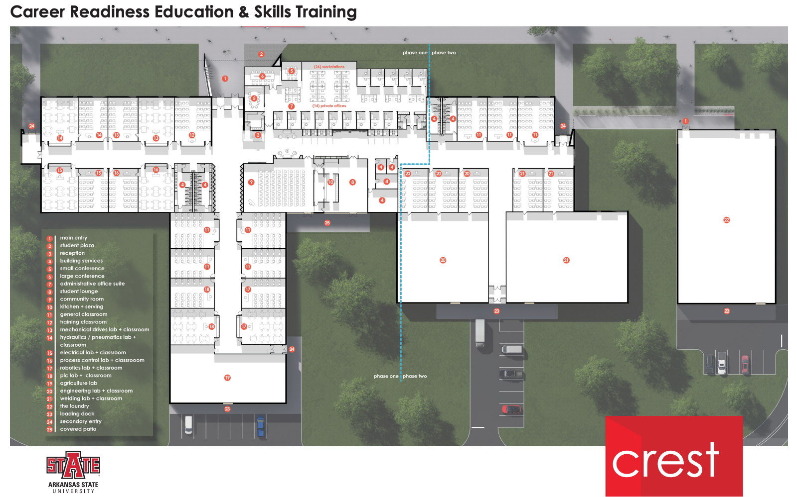 CREST building plans